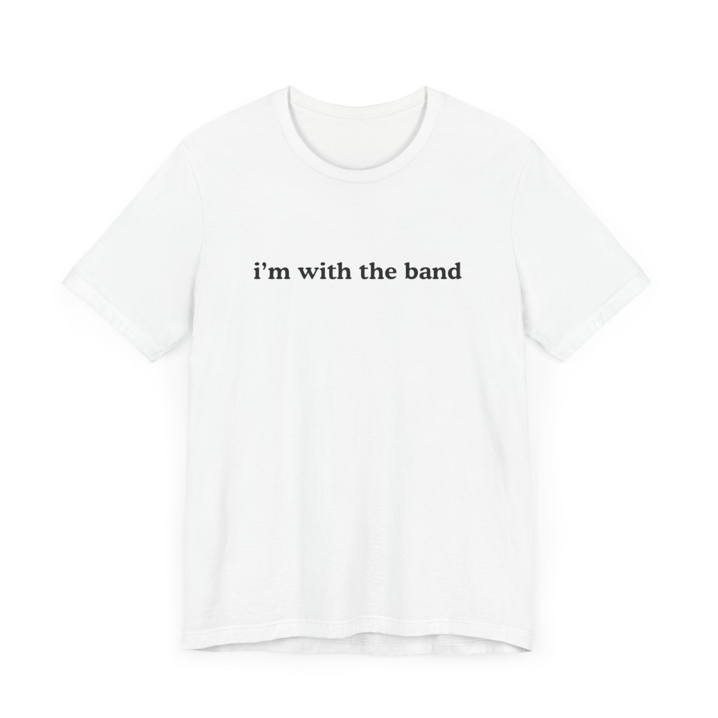 arxhive original i’m with the band graphic slogan jersey short sleeve boyfriend tee