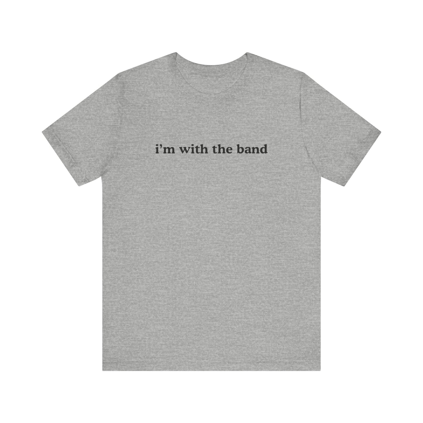 arxhive original i’m with the band graphic slogan jersey short sleeve boyfriend tee