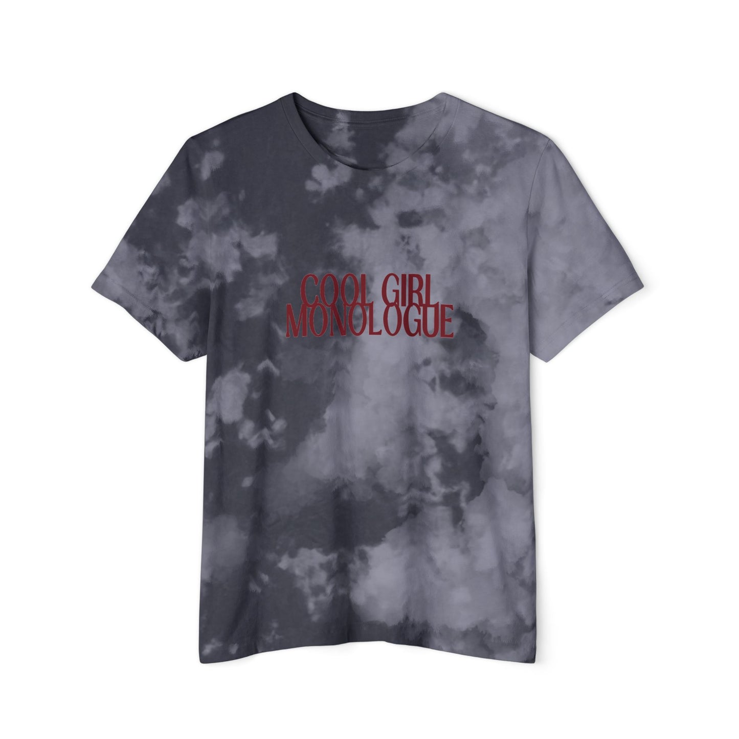 divine feminine edit cropped baby tee black; Cool Girl Monologue graphic
