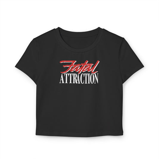 divine feminine edit cropped baby tee; Fatal Attraction